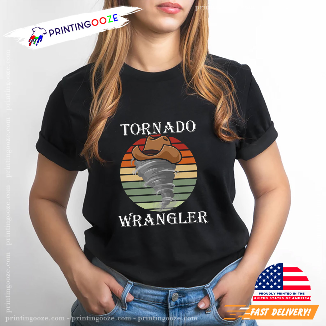Tornado Cowboy Wrangler Unisex T-shirt Tornado Cowboy Wrangler Unisex T-shirt