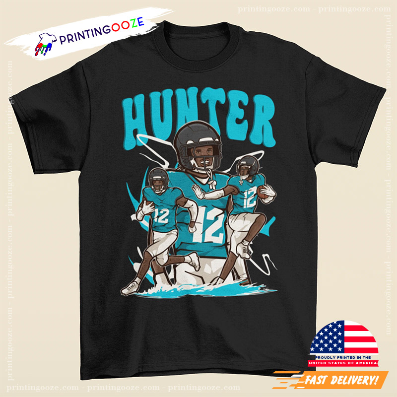Travis Hunter Cartoon Style Jacksonville Football Shirt Travis Hunter Cartoon Style Jacksonville Football Shirt