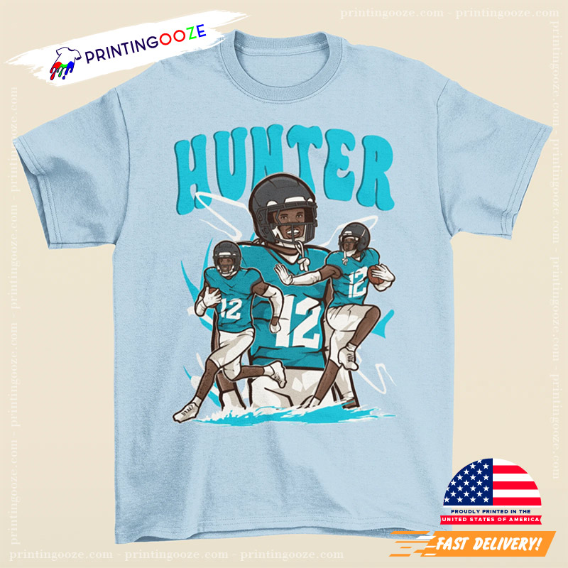 Travis Hunter Cartoon Style Jacksonville Football Shirt Travis Hunter Cartoon Style Jacksonville Football Shirt