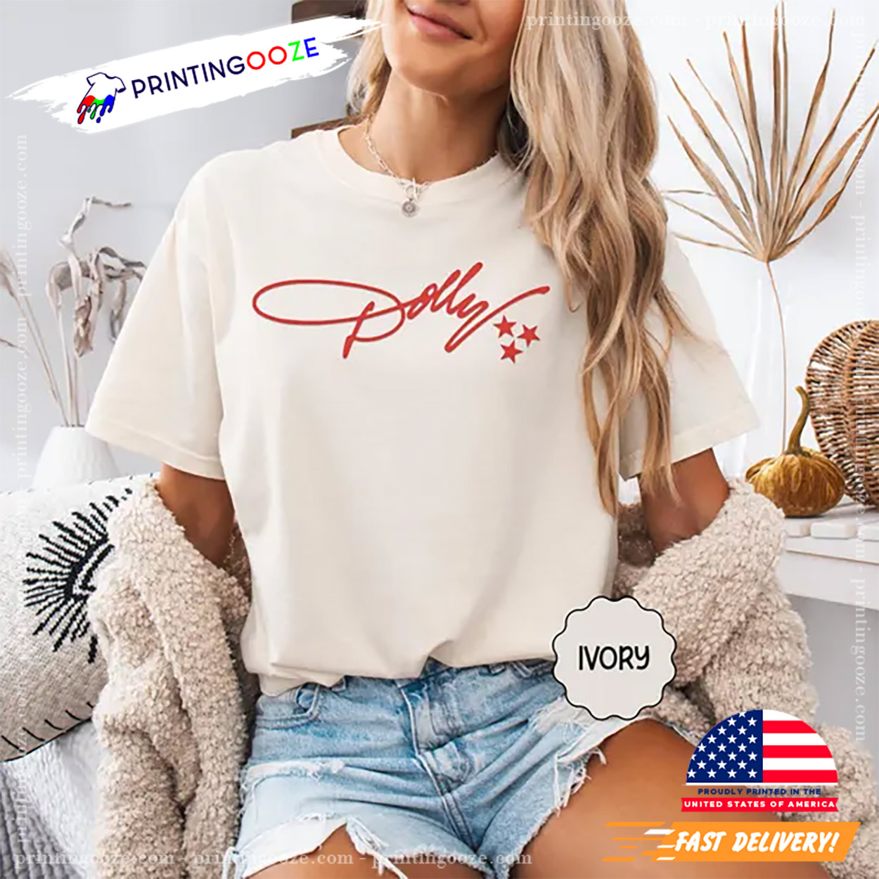 Tri-Star Dolly Parton Comfort Colors T-shirt Tri-Star Dolly Parton Comfort Colors T-shirt