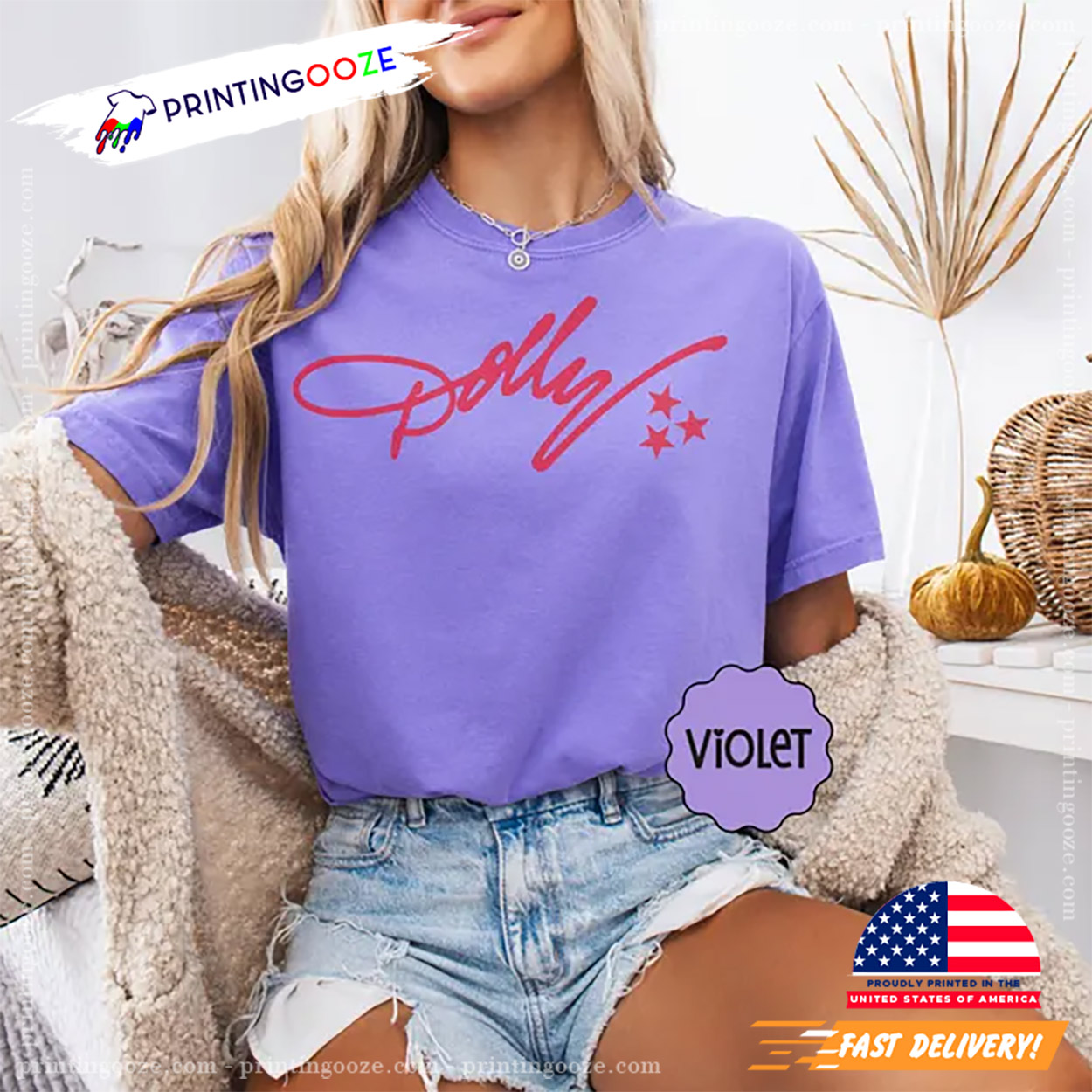 Tri-Star Dolly Parton Comfort Colors T-shirt Tri-Star Dolly Parton Comfort Colors T-shirt