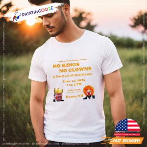 Trump and JD Vance No Kings No Clowns in Keene shirt