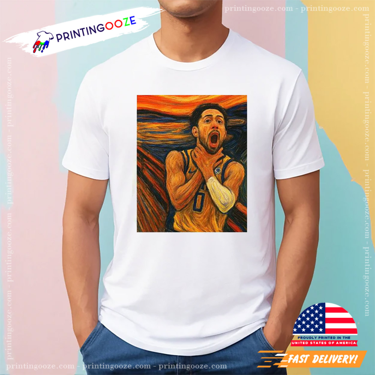 Tyrese Haliburton The Scream Art T-Shirt Tyrese Haliburton The Scream Art T-Shirt