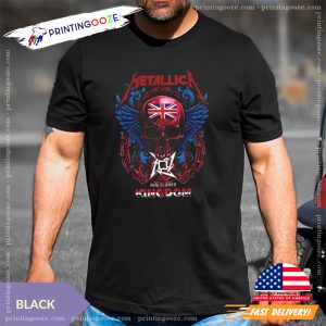 United Kingdom Skull Metallica X Black Sabbath’s The Final Show T shirt 3