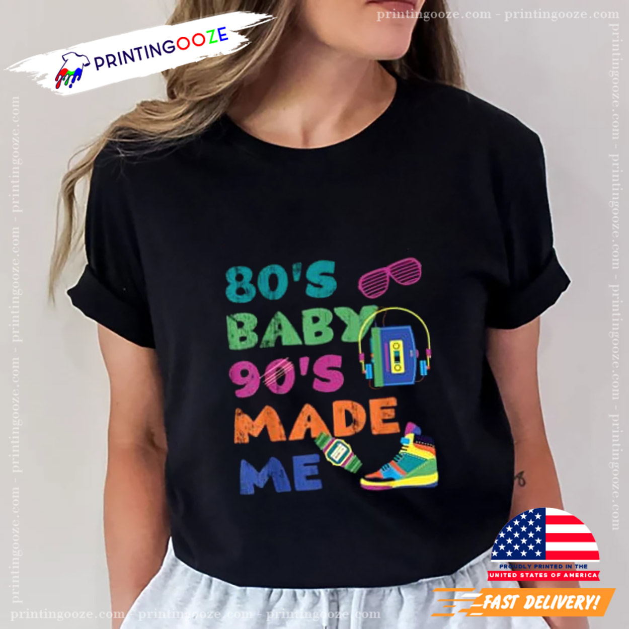 Vintage 1980s 80's Baby 1990s 90's Made Me Retro Nostalgia T-Shirt Vintage 1980s 80's Baby 1990s 90's Made Me Retro Nostalgia T-Shirt