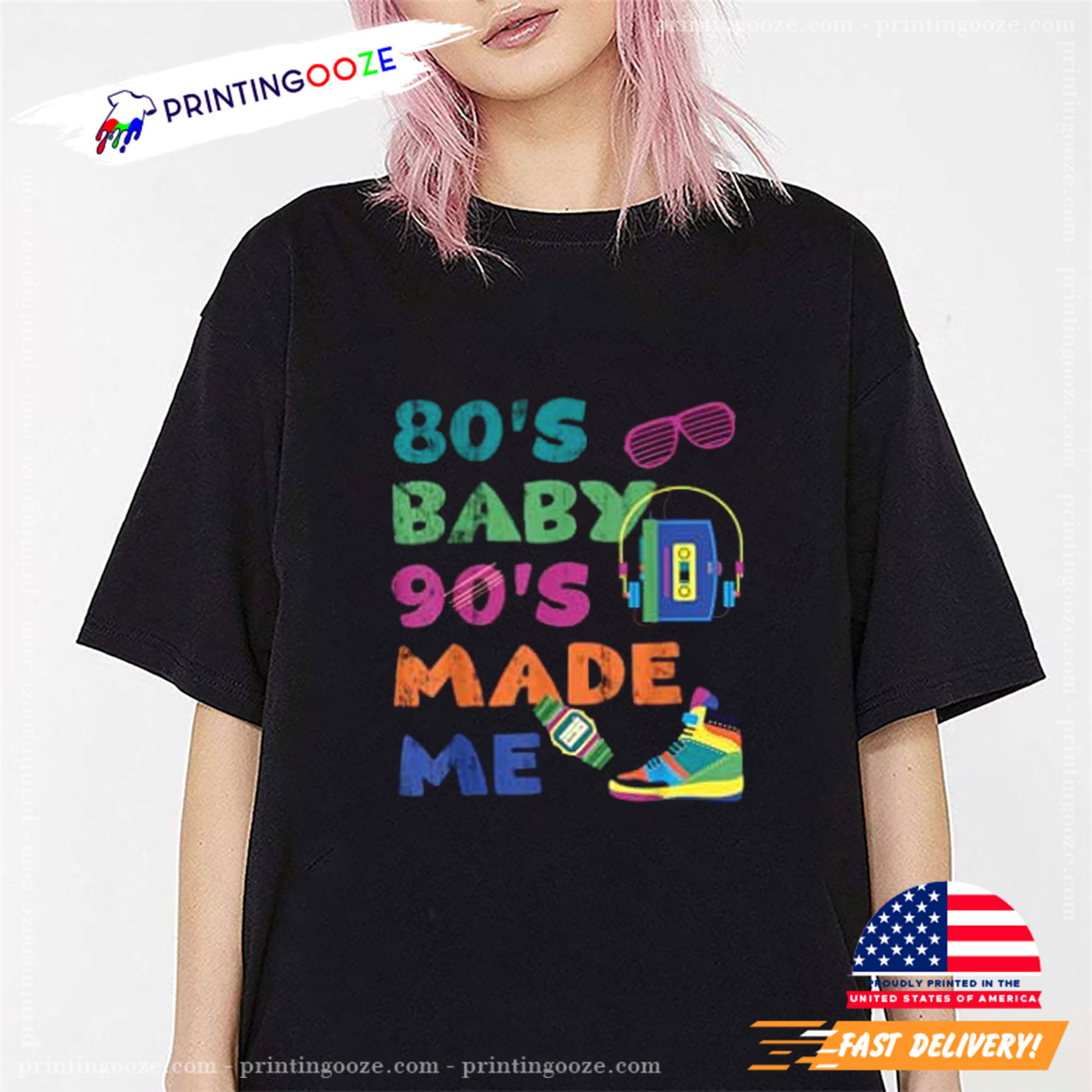 Vintage 1980s 80's Baby 1990s 90's Made Me Retro Nostalgia T-Shirt Vintage 1980s 80's Baby 1990s 90's Made Me Retro Nostalgia T-Shirt