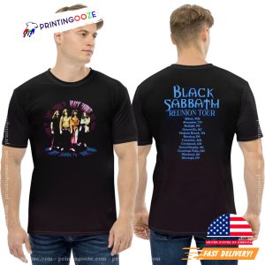 Vintage 90s Black Sabbath Reunion Tour 1999 2 sided T shirt