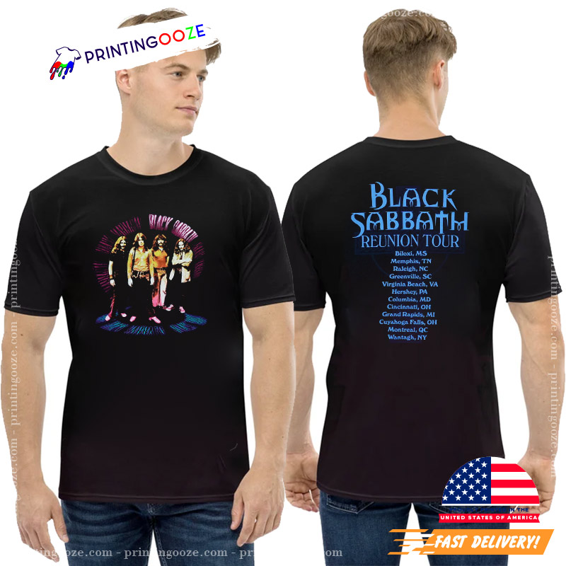 Vintage 90s Black Sabbath Reunion Tour 1999 2-sided T-shirt Vintage 90s Black Sabbath Reunion Tour 1999 2-sided T-shirt