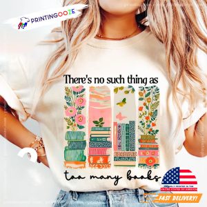 Vintage Floral Book Lover T-shirt