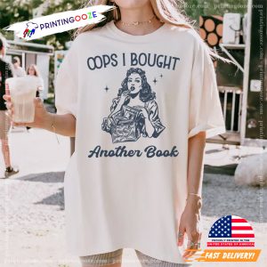 Vintage Retro Oops I Bought Another Book Lover T-shirt 1