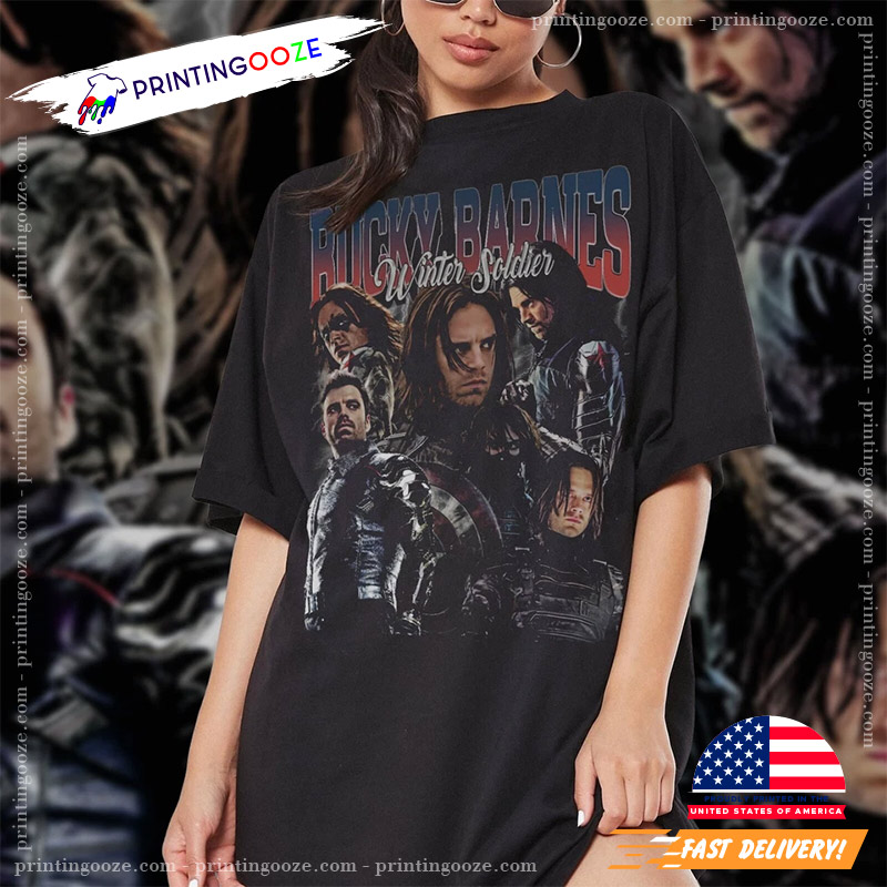Vintage Sebastian Stan Bucky Barnes Winter Soldier Shirt Vintage Sebastian Stan Bucky Barnes Winter Soldier Shirt
