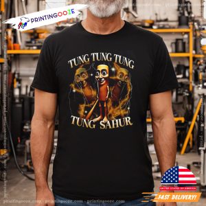 Vintage Tung Tung Tung Sahur Italian Brainrot Meme Shirt 3