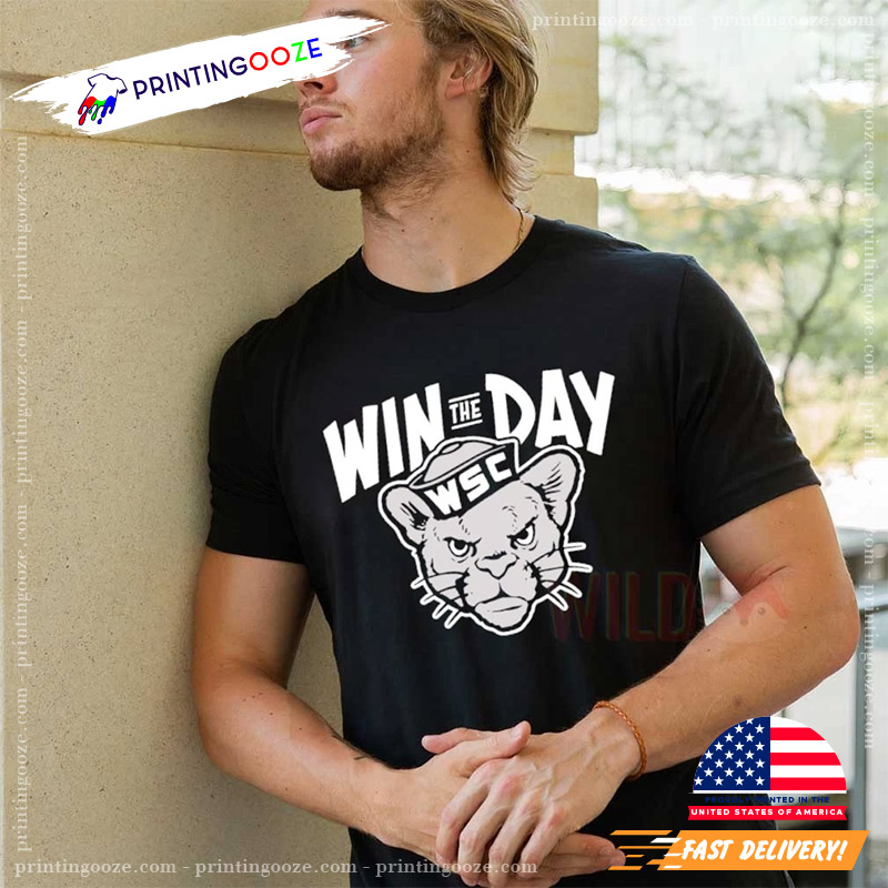 Win The Day WSC Cougar Mascot Shirt Win The Day WSC Cougar Mascot Shirt