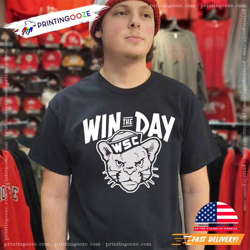 Win The Day WSC Cougar Mascot Shirt Win The Day WSC Cougar Mascot Shirt