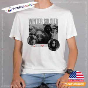 Winter Soldier Bucky Barnes Retro Marvel T Shirt 1