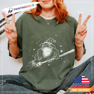 Witch Toad Halloween Comfort Colors Shirt 1