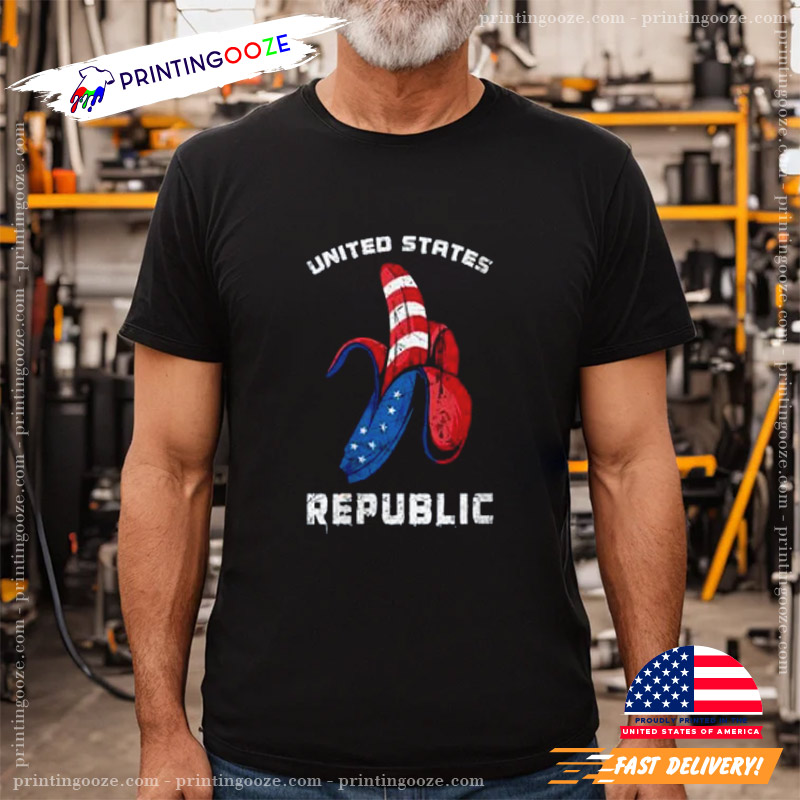 Banana US Flag Patriot America Worst United States Republic T-shirt Banana US Flag Patriot America Worst United States Republic T-shirt