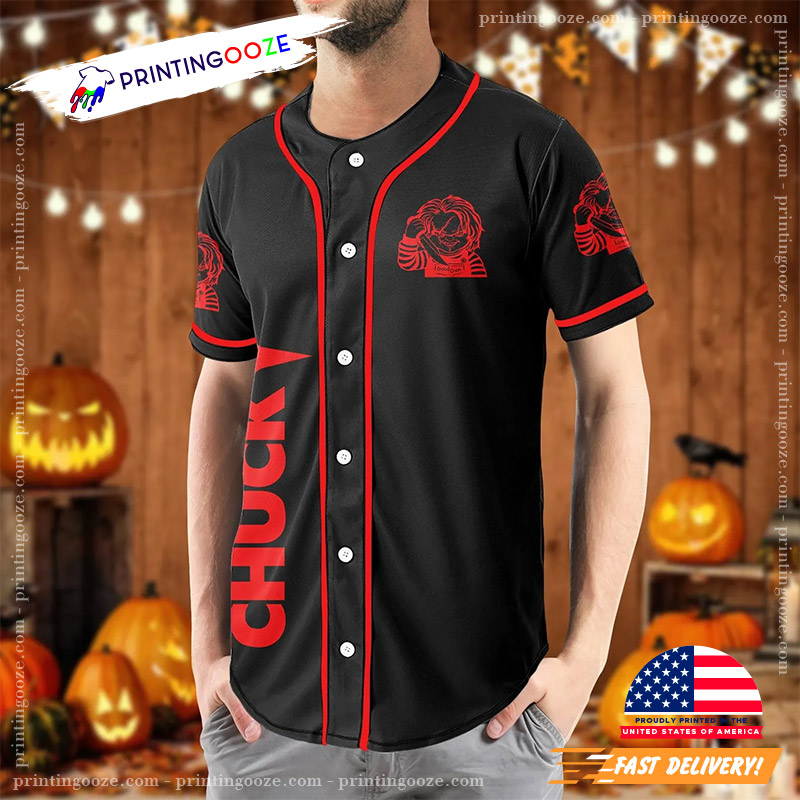 Chucky The Killer Halloween Movie Baseball Jersey Chucky The Killer Halloween Movie Baseball Jersey