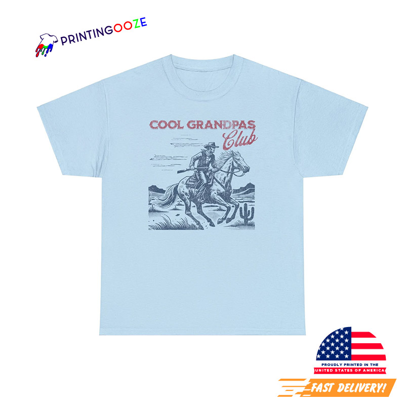 Cool Grandpas Club Vintage Cowboy Shirt Cool Grandpas Club Vintage Cowboy Shirt
