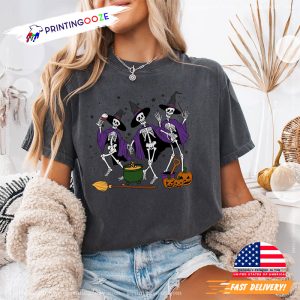 Dancing Skeleton Spooky Season Comfort Colors Tee 2