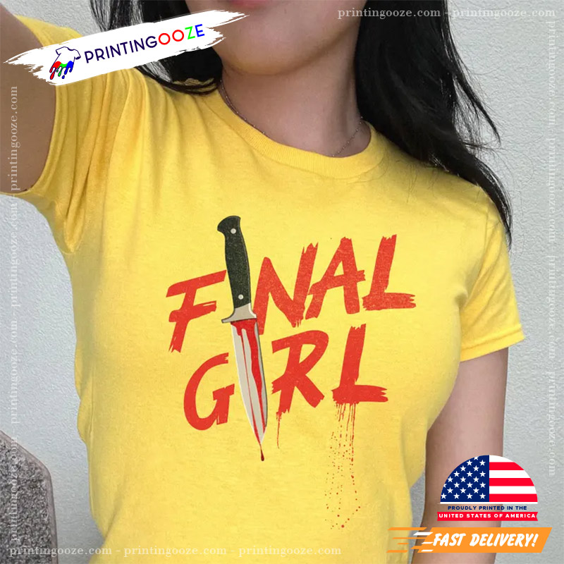 Final Girl Bloody Halloween Comfort Colors T-shirt Final Girl Bloody Halloween Comfort Colors T-shirt