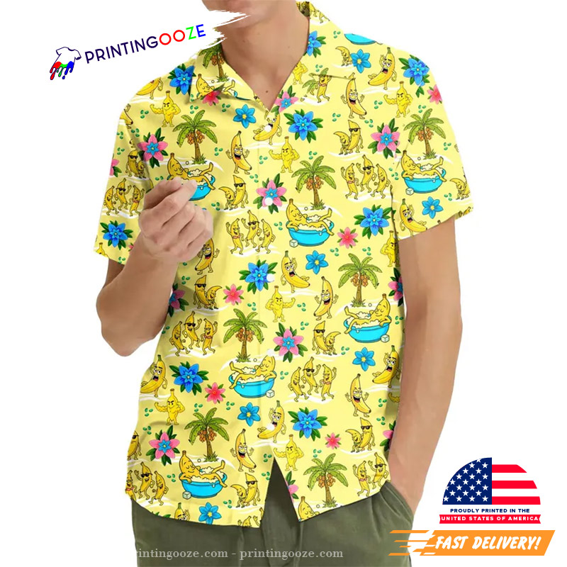 Funny Banana Tropical Summer Beach Hawaiian Shirt Funny Banana Tropical Summer Beach Hawaiian Shirt