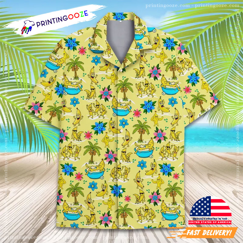 Funny Banana Tropical Summer Beach Hawaiian Shirt Funny Banana Tropical Summer Beach Hawaiian Shirt