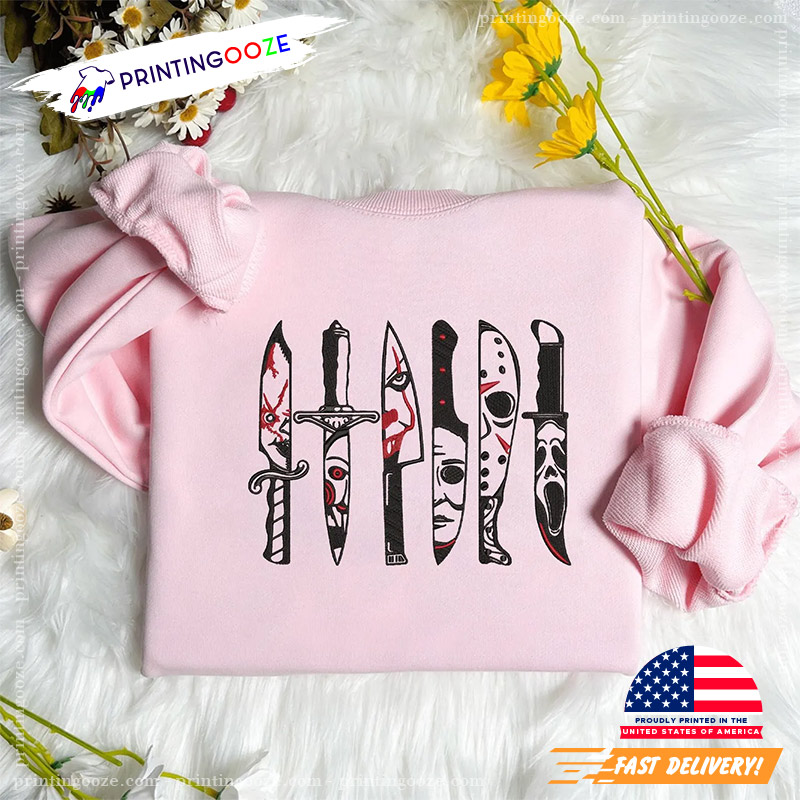 Halloween Horror Characters Knives Shirt Halloween Horror Characters Knives Shirt