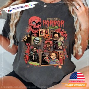 Halloween Horror Nights Retro 90s Movies Comfort Colors T shirt 1