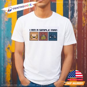 I am a simple man who love boobs beer motorcycle t shirt 2