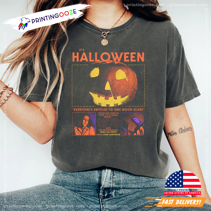 It's Halloween 1978 Michael Myers Retro Comfort Colors T-shirt It's Halloween 1978 Michael Myers Retro Comfort Colors T-shirt