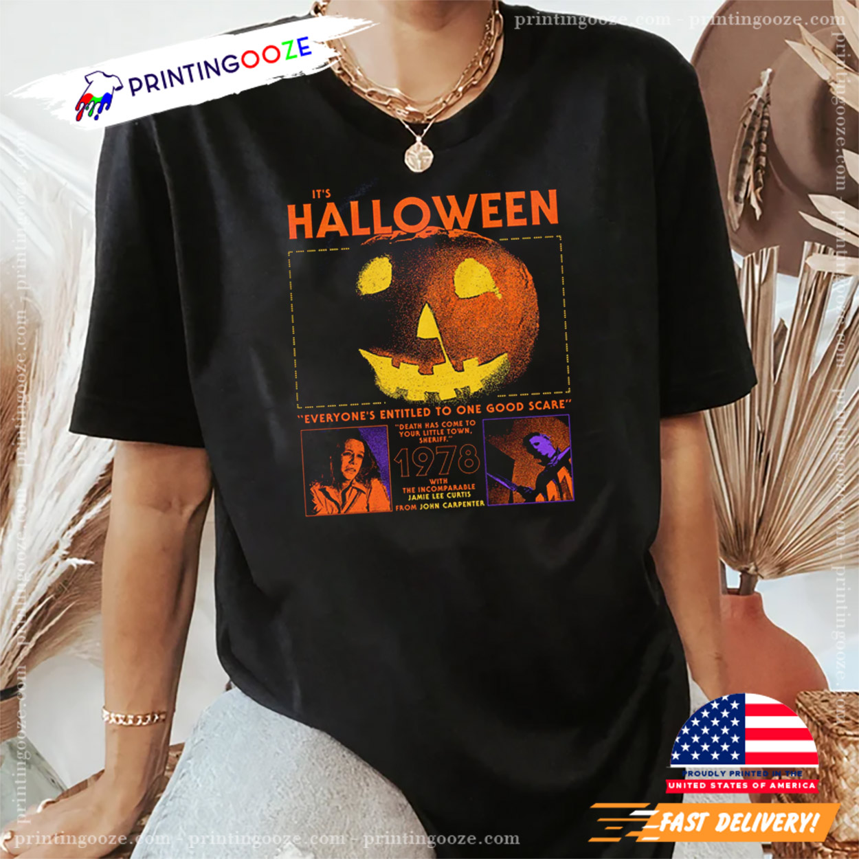 It's Halloween 1978 Michael Myers Retro Comfort Colors T-shirt It's Halloween 1978 Michael Myers Retro Comfort Colors T-shirt