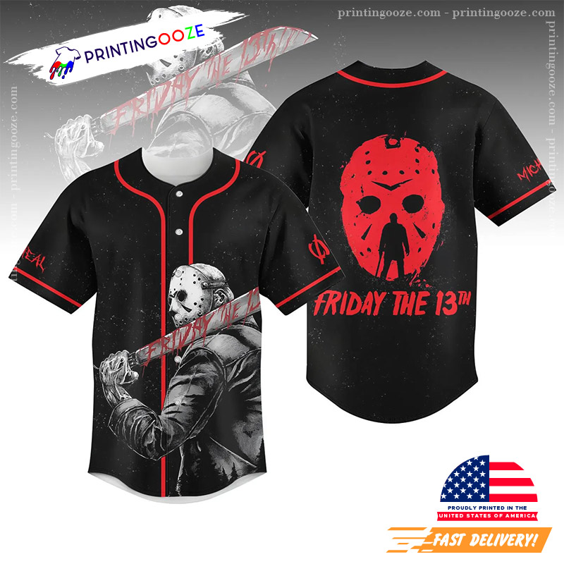 Jason Voorhees Friday The 13th Baseball Jersey Jason Voorhees Friday The 13th Baseball Jersey
