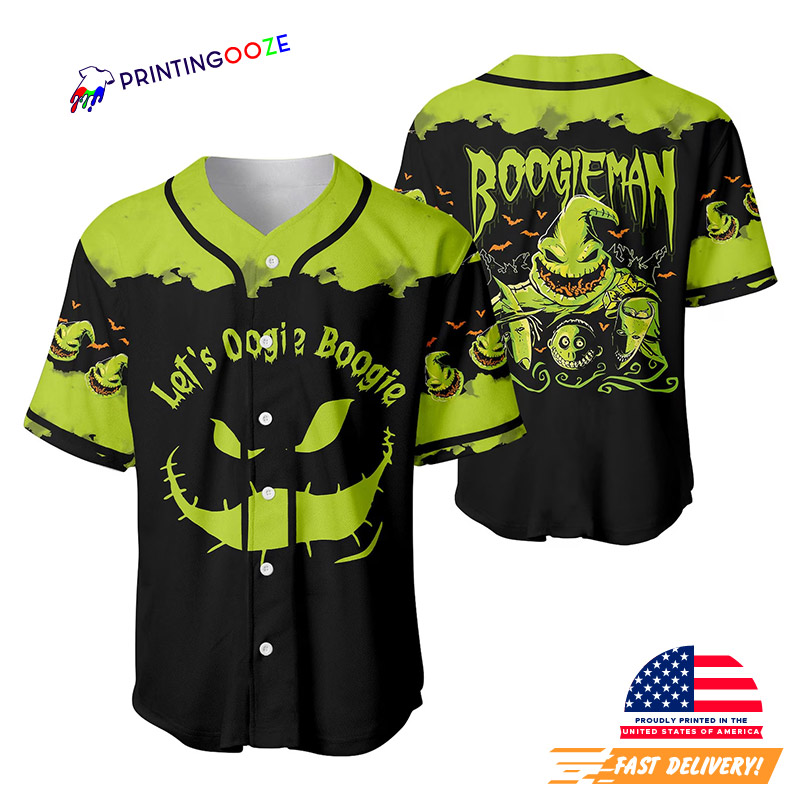 Lets Oogie Boogie Creepy Boogieman Baseball Jersey Lets Oogie Boogie Creepy Boogieman Baseball Jersey