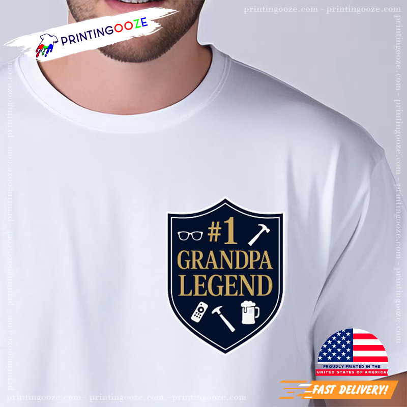 Number 1 Grandpa Legend Happy Grandparents Weekend Shirt Number 1 Grandpa Legend Happy Grandparents Weekend Shirt