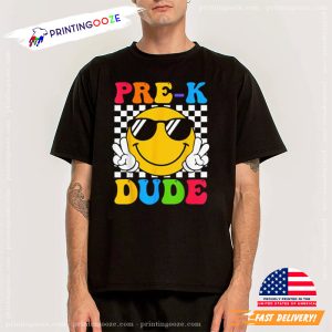 Personalized Dude First Day School Smile Face Shirt 1