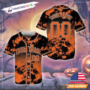 Personalized Halloween Spooky Vibes Basrball Jersey 2