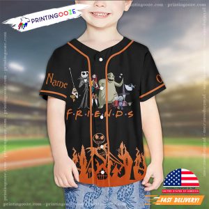Personalized Jack Skellington Halloween Cartoon Baseball Jersey 1