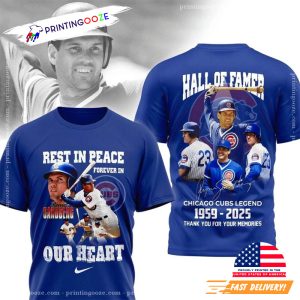 Rest In Peace Ryne Sandberg Basball Legend 2 Sided Shirt 1