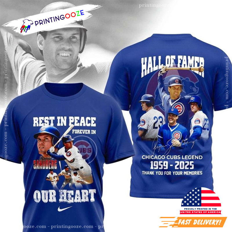 Rest In Peace Ryne Sandberg Basball Legend 2 Sided Shirt Rest In Peace Ryne Sandberg Basball Legend 2 Sided Shirt