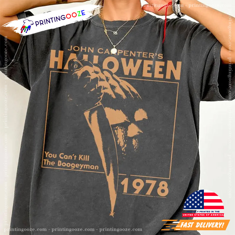 Retro John Carpenter's Halloween 1978 Horror Movie Comfort Colors T-shirt Retro John Carpenter's Halloween 1978 Horror Movie Comfort Colors T-shirt
