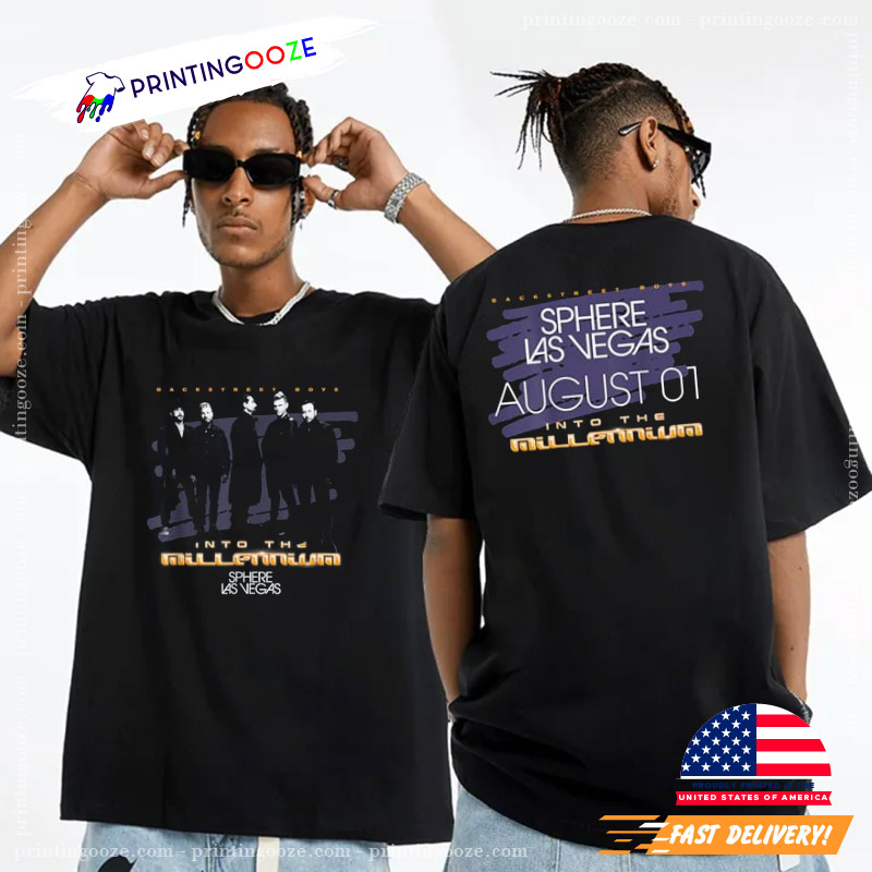 Sphere Las Vegas Into Millennium 2 Sided Shirt Sphere Las Vegas Into Millennium 2 Sided Shirt