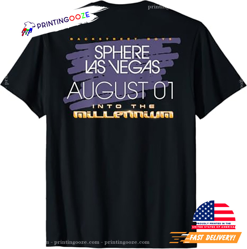 Sphere Las Vegas Into Millennium 2 Sided Shirt Sphere Las Vegas Into Millennium 2 Sided Shirt