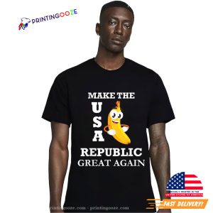 Trump Make Banana Biden Republic USA Great T-shirt 1