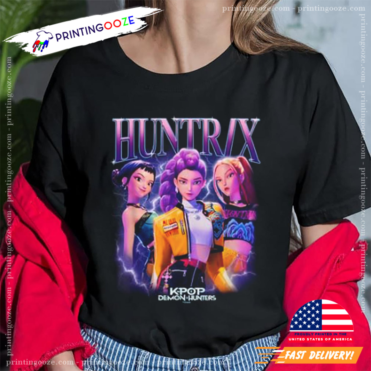 Vintage Huntrix Kpop Demon Hunter Shirt Vintage Huntrix Kpop Demon Hunter Shirt