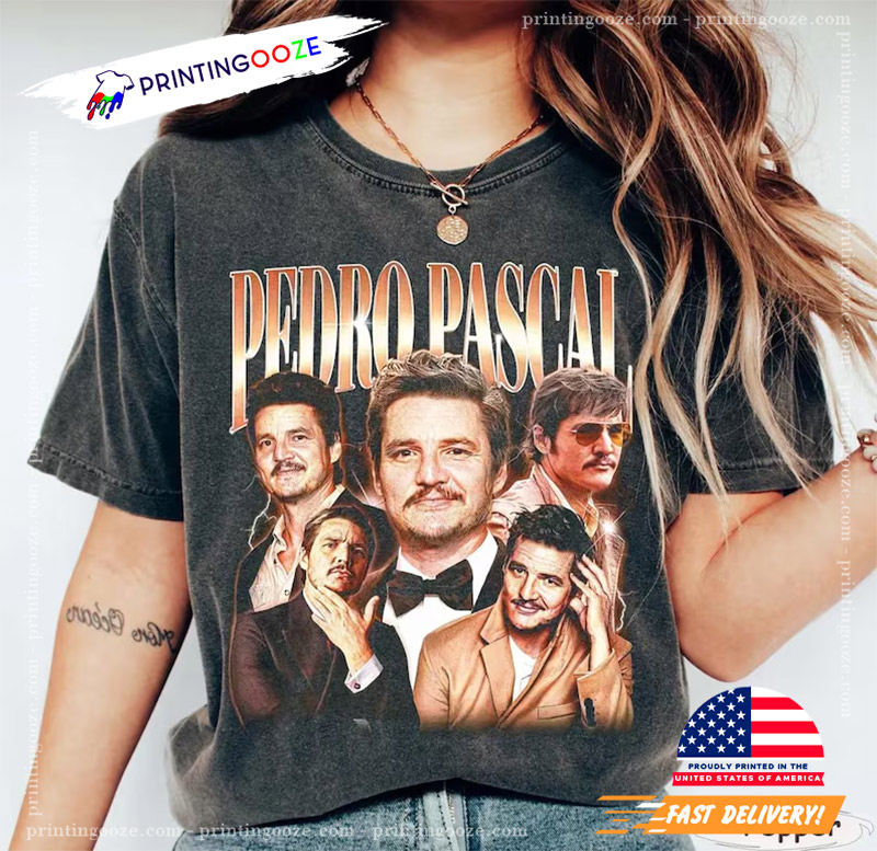 Vintage Pedro Pascal Collage 90s Comfort Colors T-shirt Vintage Pedro Pascal Collage 90s Comfort Colors T-shirt
