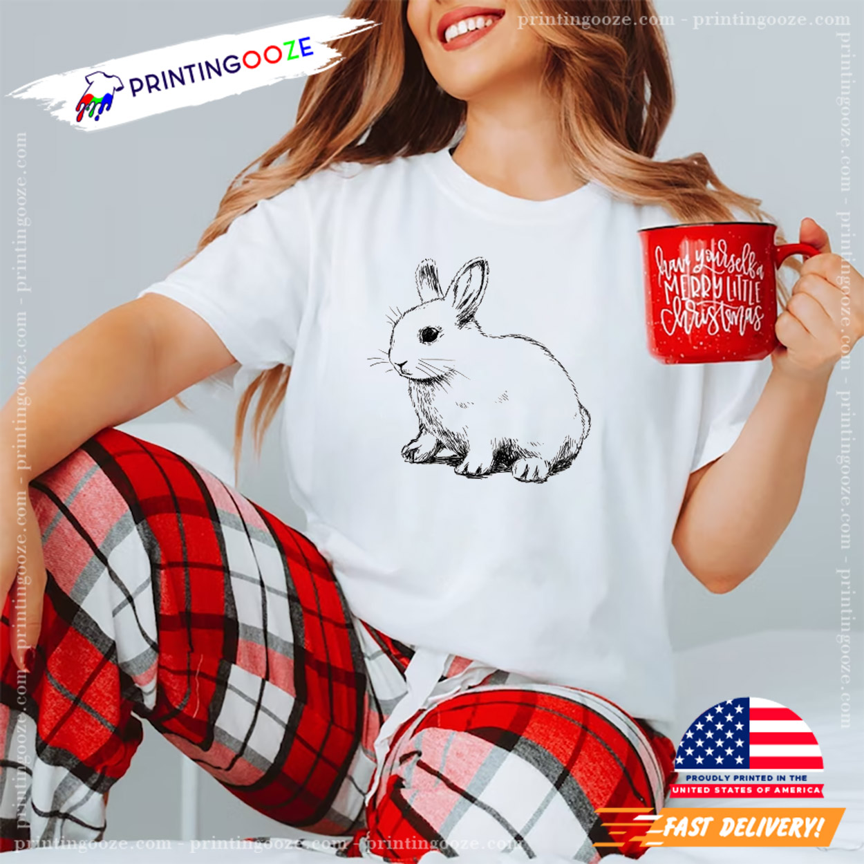 White Bunny Rabbit Shirt White Bunny Rabbit Shirt